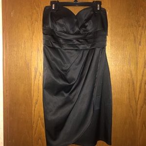 Strapless Black Mini Dress